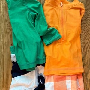 Primary Swim Suits with Rash Guards 6-12 mo